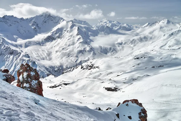 Βουνό Baksan κοιλάδα, Elbrus και Cheget, Ρωσία. — Φωτογραφία Αρχείου