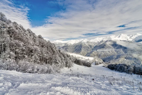 Olympische Skipiste rosa khutor. — Stockfoto