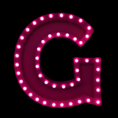 Neon harf g