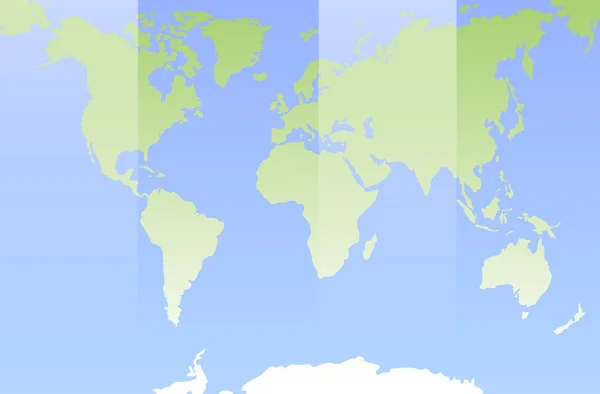 世界地图。平面设计 — 图库矢量图片