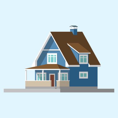 bir özel ev izometrik görüntü