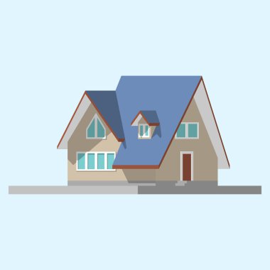 bir özel ev izometrik görüntü