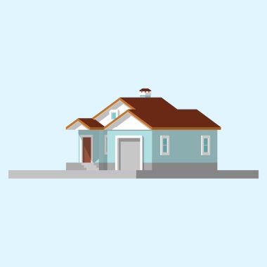 bir özel ev izometrik görüntü