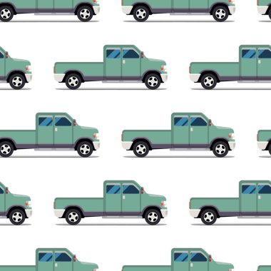 Yeşil kamyonetin seamless modeli
