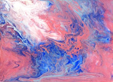Sıvı Sanat. Soyut renkli akrilik arkaplan. Sıvı mermer dokusu. Serbest akan mürekkep manzaraları. El yapımı mermer dokusu. Akrilik desen.