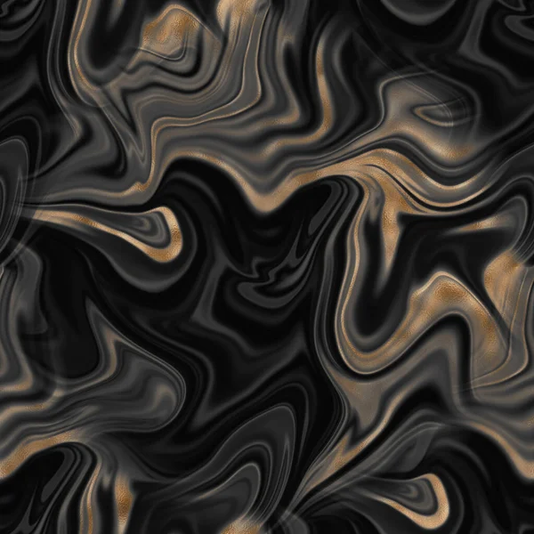Абстрактный Жидкий Мрамор Бесшовный Фон Печать Черным Серым Белым Цветом — стоковое фото