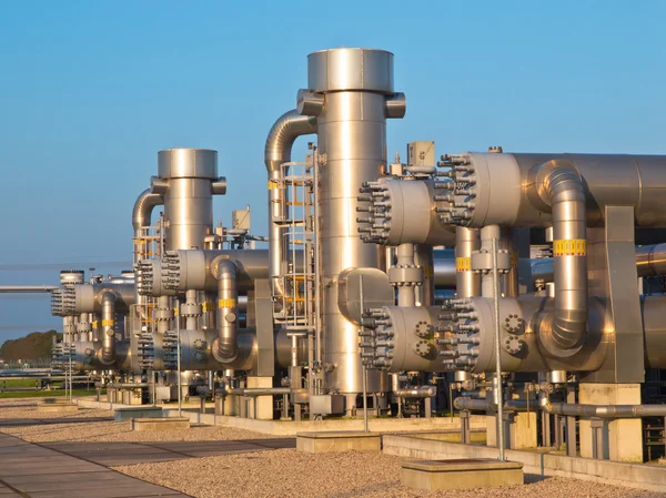 Natural gas processing site — Stock Photo, Image