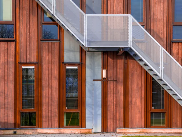Modern wooden facade — Stock Image Modern wooden facade Stock Image