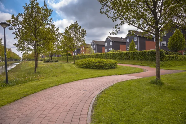 Park v Nizozemí Groningen pórek — Stock fotografie
