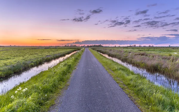 Holanda de Polder plana — Fotografia de Stock