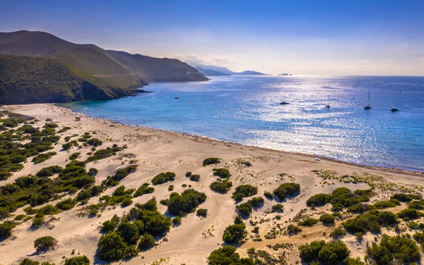 Ile Rousse Calvi Fransa Yakınlarındaki Korsika Adası Nın Kuzeydoğu Sahilindeki — Stok fotoğraf
