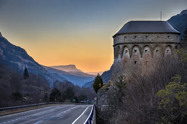 Torre Los Fusileros Château Des Araones Est Une Tour Défense — Photo