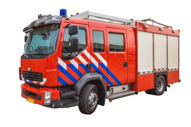 Beyaz arka plan üzerinde izole itfaiye