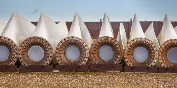 Cuchillas de turbina eólica de repuesto — Foto de Stock