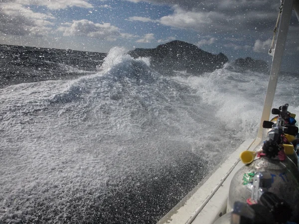 Heavy Weather on a Diving Trip — Stock Photo, Image