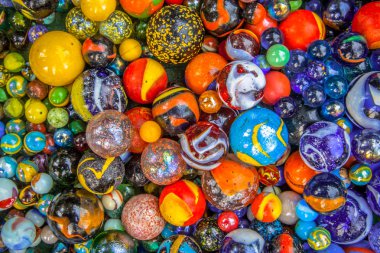 Background of marbles in many colors clipart