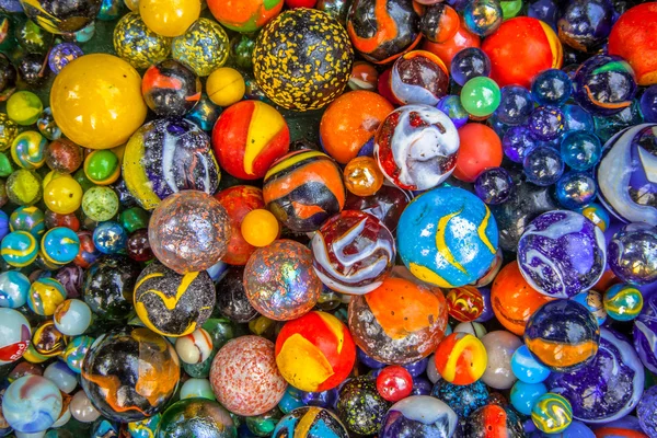 Background of marbles in many colors — Stock Photo, Image