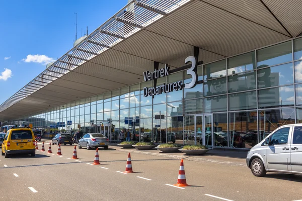 Ingang Vertrekhal 3 Schiphol — Stock Photo, Image