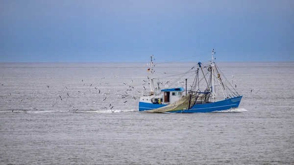 Gemi waddensea Balık tutma — Stok fotoğraf