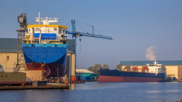 Schip bouwplaats — Stockfoto