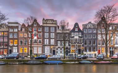 Brouwersgracht Amsterdam kanal evleri