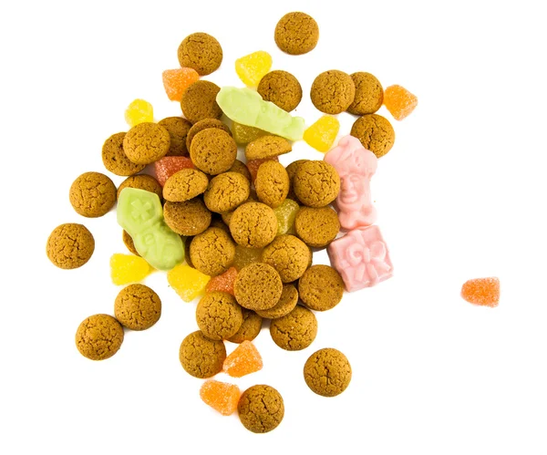 Vereinzelte Paprika und Süßigkeiten auf einem Haufen — Stockfoto