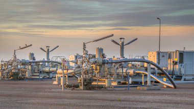 Natural gas production plant  clipart