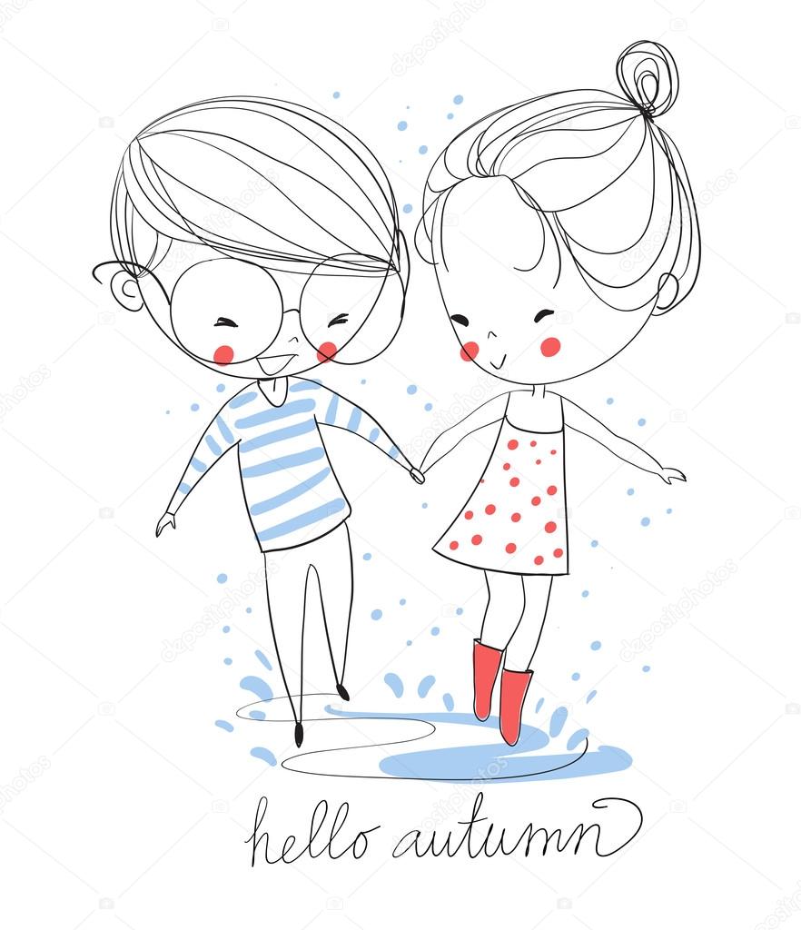 Boy And Girl In Love In The Rain Stock Vector Image By C Natalia Skripko Boy And Girl In Love In The Rain Stock Vector Image By C Natalia Skripko