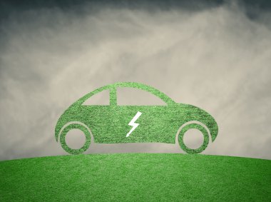 Konsept elektrikli araç arka planı