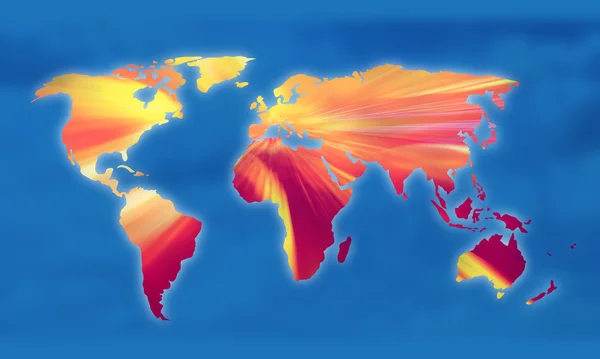 Riscaldamento globale sul globo — Foto Stock