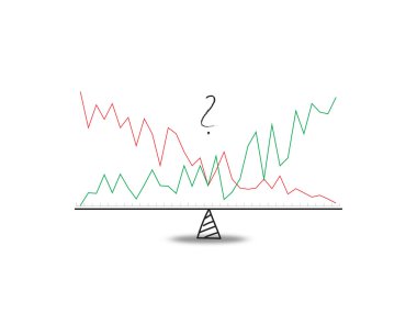 İş hisse senedi grafik arka planı