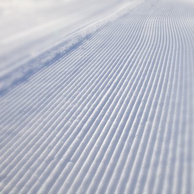 Blurred snow track