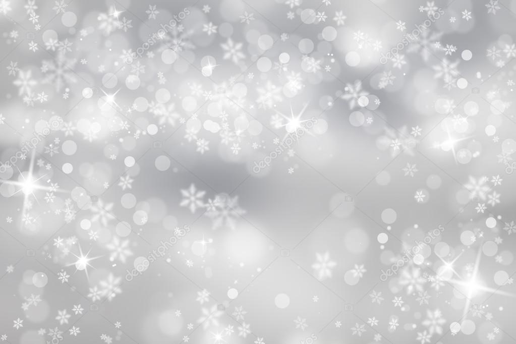 Silver snowflake with sparkle background Stock Photo by ©robsonphoto