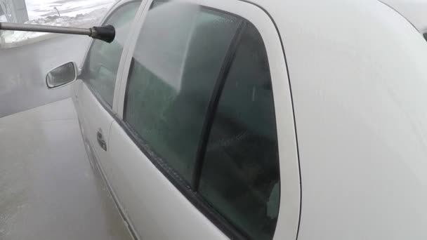 Lavage de voiture avec lave-pression — Video