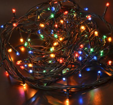 Noel için ışık süsleme