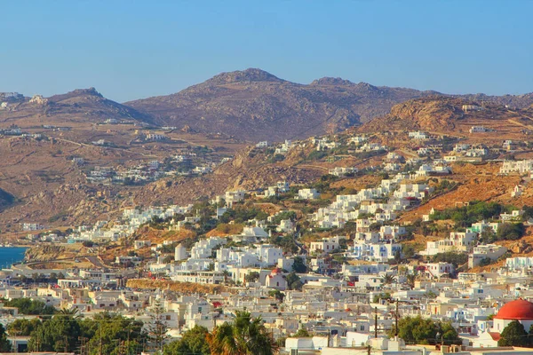 Vista Della Città Vecchia Sull Isola Mykonos Grecia — Foto Stock