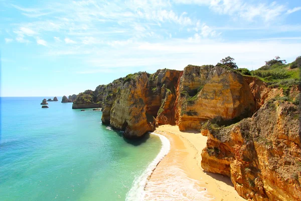 Rocky beach, Lagos, Portugal — Stock Photo, Image