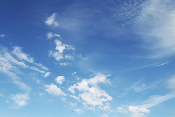 sky cloudskape  with clouds at sunrise .