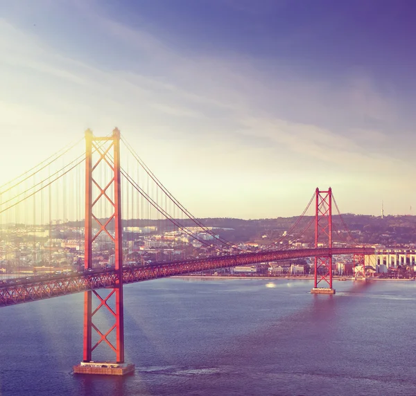 Rote Brücke, Lissabon, Portugal — Stockfoto