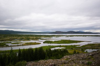 Pingvellir Ulusal Parkı, İzlanda. 