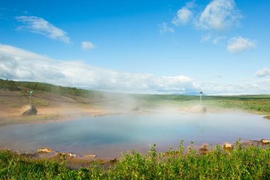 İzlanda 'da Uyuyan Gayzer