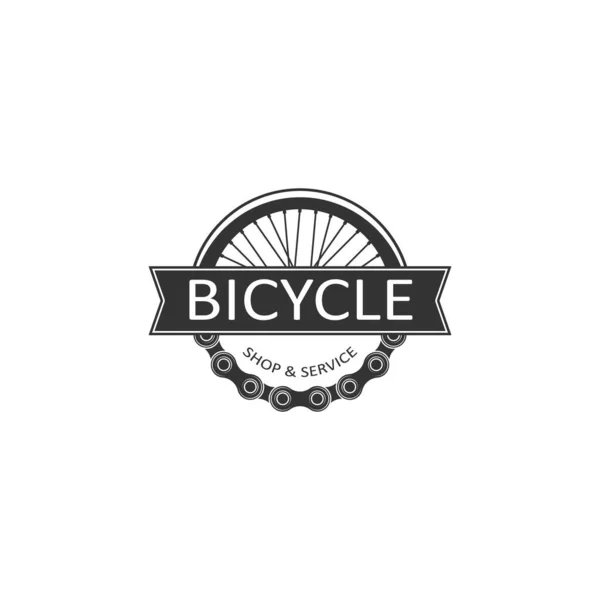 Logotipo Bicicleta Para Venda Logotipo Estrito Para Empresa Bicicletas Venda — Vetor de Stock