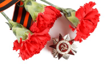 St. George's Şerit'teki Vatanseverlik Savaşı sırasını. açıklayıcı yazı işleri. beyaz izole