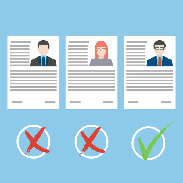 İnsan kaynakları için düz tasarım vektör