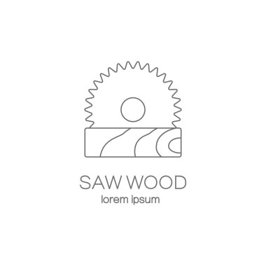 Saw wood logotype design templates.