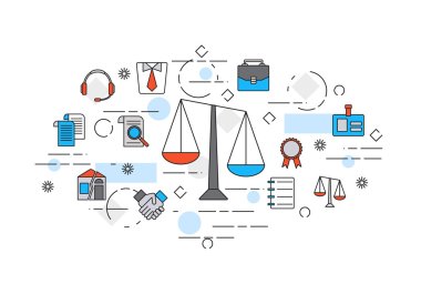 Concept of title site page or banner for legal advice. clipart