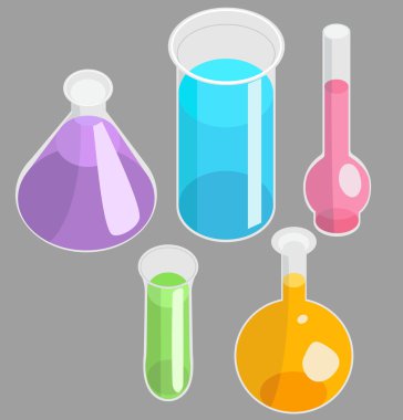 test ile tüpleri vektör 5 olarak ayarlayın. Laboratuar kapkacakları.