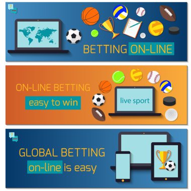 Konsept web afiş Spor istatistikleri bahis için.