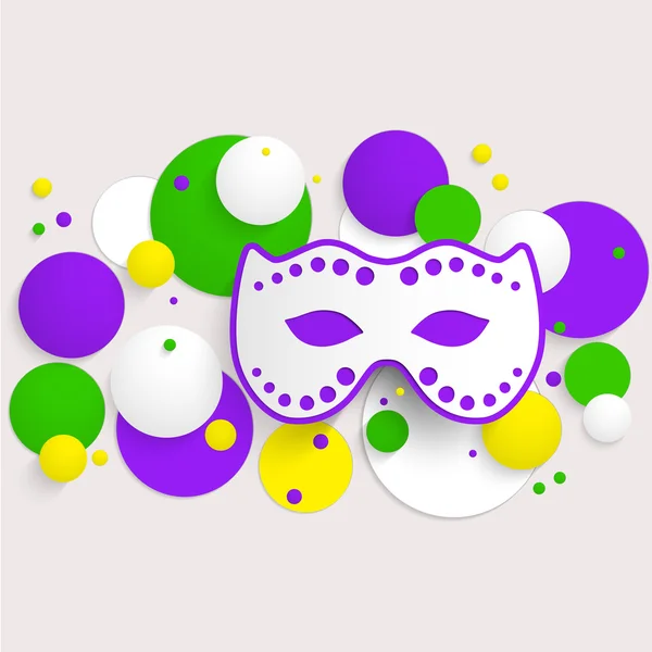 Diseño de póster de fiesta de Mardi Gras. Plantilla de póster . — Vector de stock