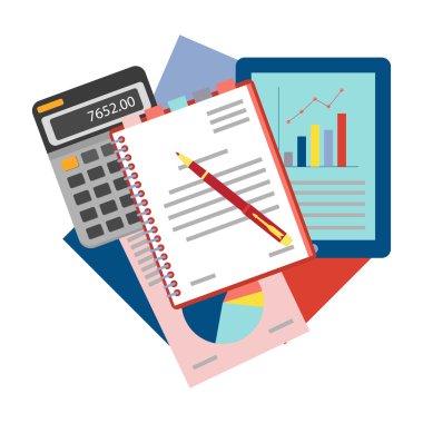 İş analizi, danışmanlık ve finansal denetim kavramları.